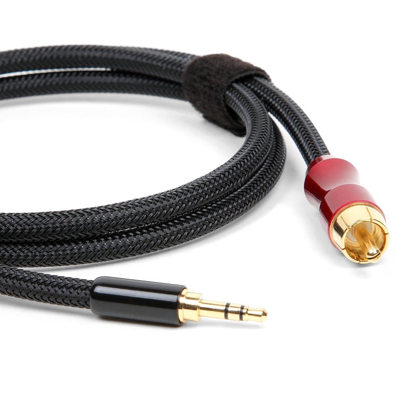 Micca Premium SPDIF Digital Coaxial Audio Cable - 3.5mm (1/8") to RCA, 3ft, Polarity: Tip - Signal, Sleeve - Ground - Image 1